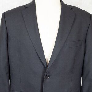 NEW $648 Brooks Brothers Madison Black Dual Vent Wool Suit Jacket/Sport Coat 43R